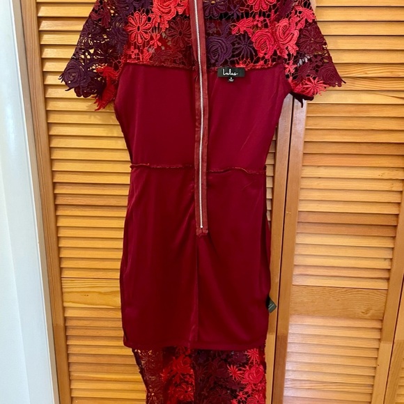 Lulu’s Lace Midi Dress, Size S, Partially Lined, Short Sleeves, Party Dr… - Picture 12 of 15